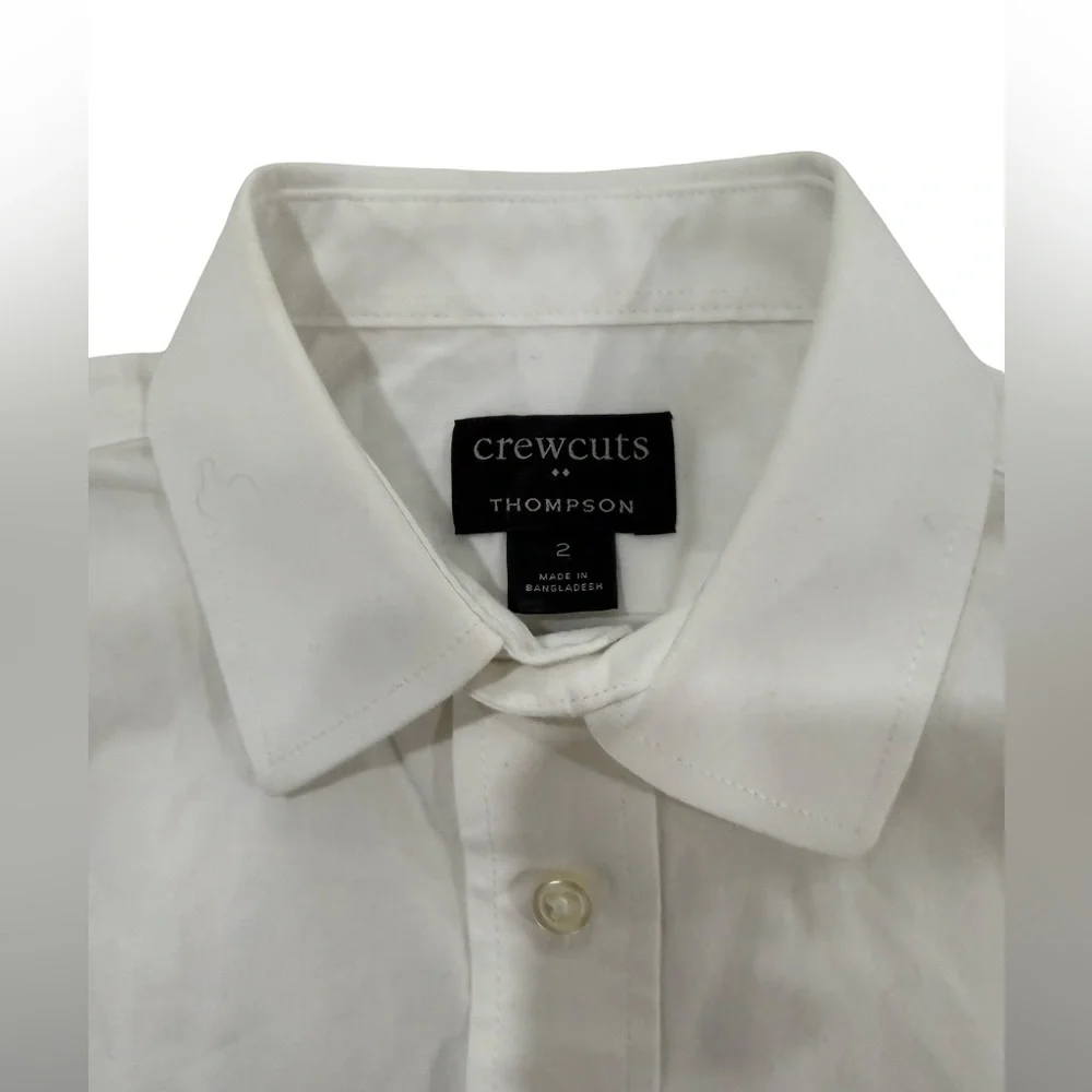 Crewcuts J.Crew Thompson Boys Size 2 Formal Set Shirt Pants Bow Tie Suspenders
